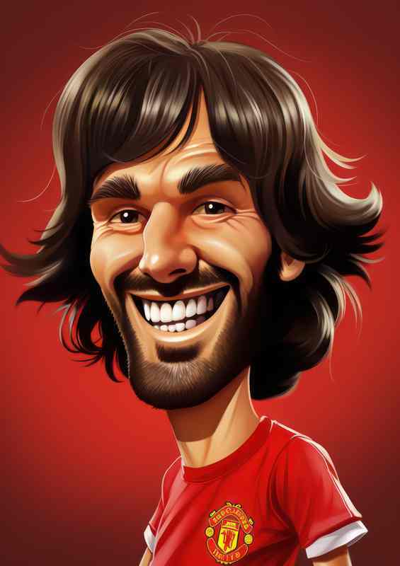 Caricature of George best