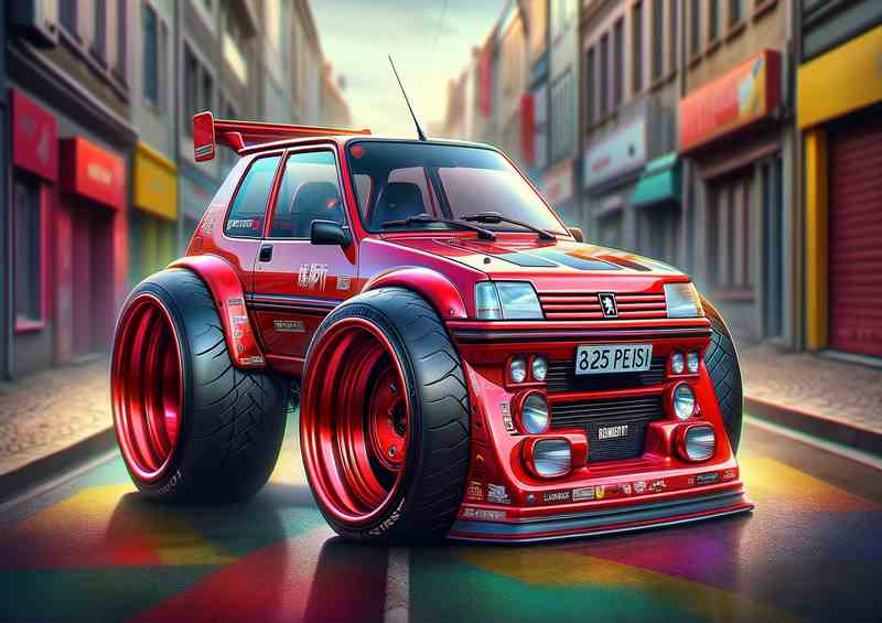 Peugeot 205 GTi Metal Poster