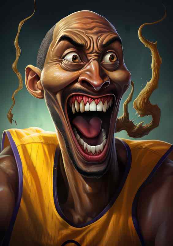 Caricature of Kobe Bryant