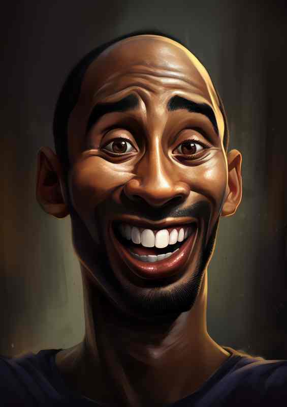 Caricature of Kobe Bryant Basketball