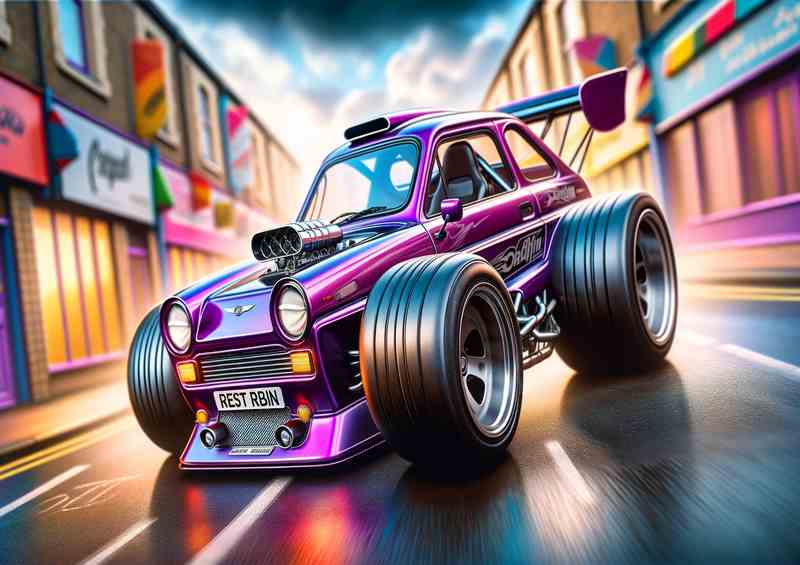 Exagg.robin Racer Metal Poster