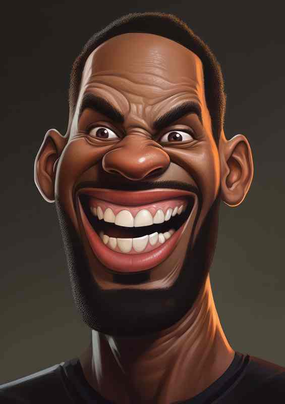 Caricature of Labron James