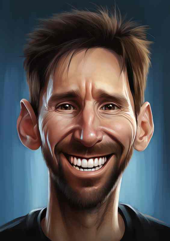 Caricature of Lionel Messi