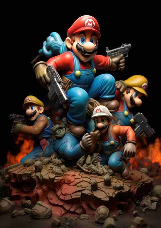 Mario bros plasticine style