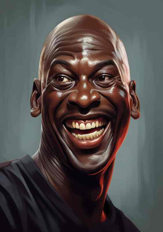 Caricature of Michael Jordan