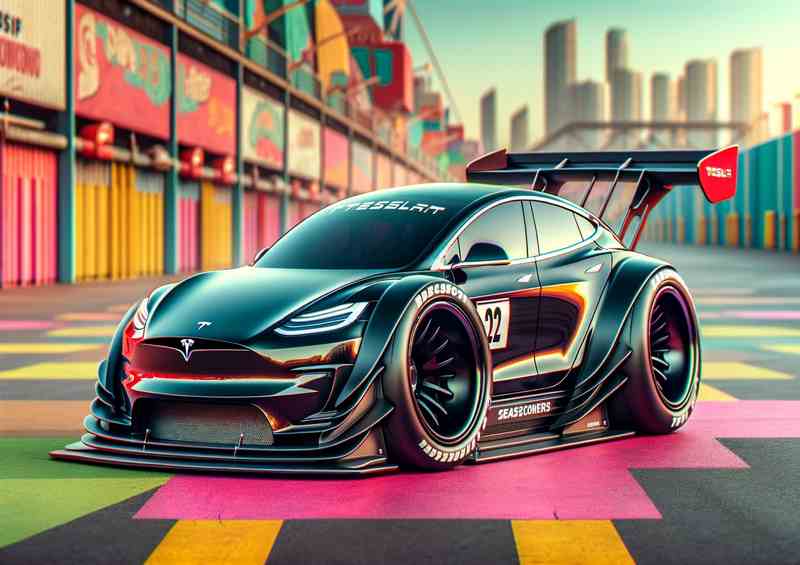 Tesla Street Racer | ExagroMetal Poster