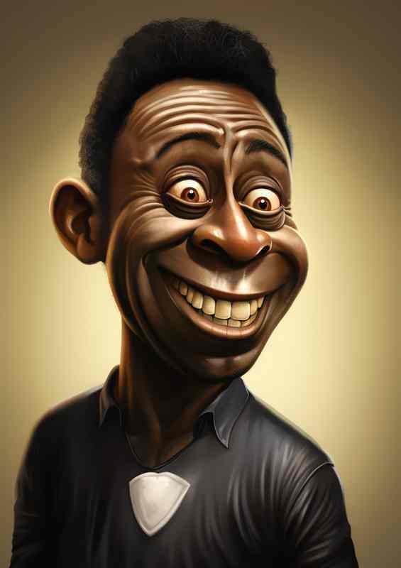 Caricature of Pele