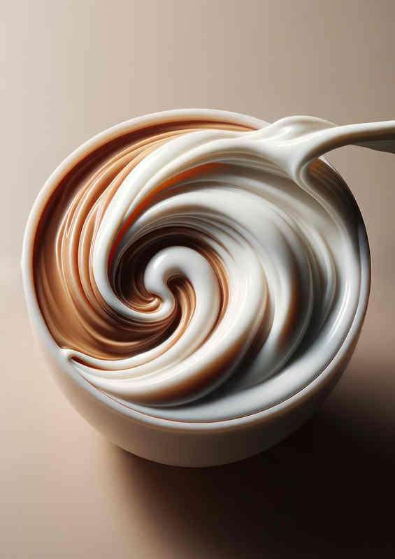 Flat White Flow Silky Milk Meets Coffee Close up
