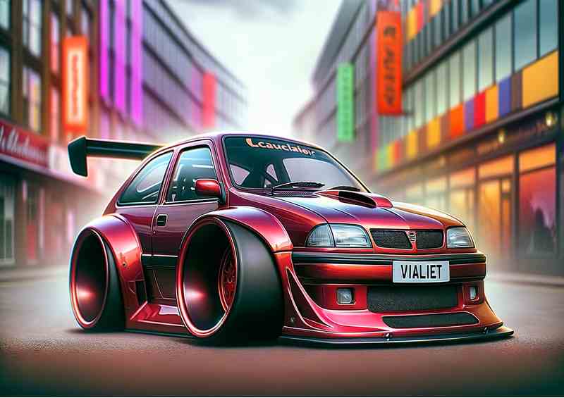 Vauxhall Cavalier Street Racer Metal Poster