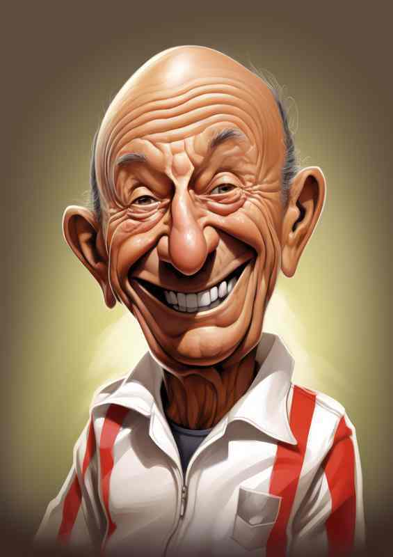 Caricature of Sir Stirling Moss
