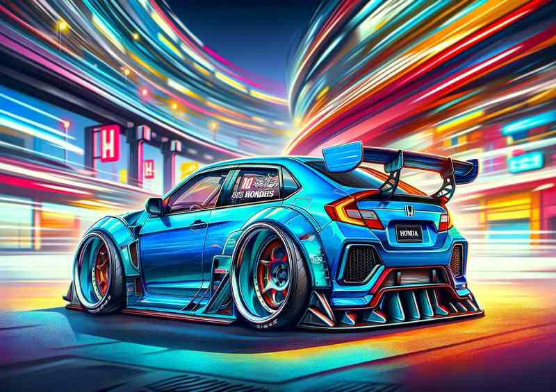 Extreme Racer+ Metal Poster