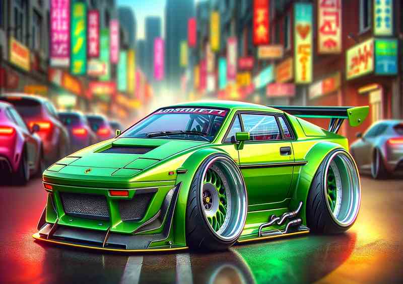 Lotus Esprit Xtrm Mtl Pstr - Super Exaggerated Street Racer