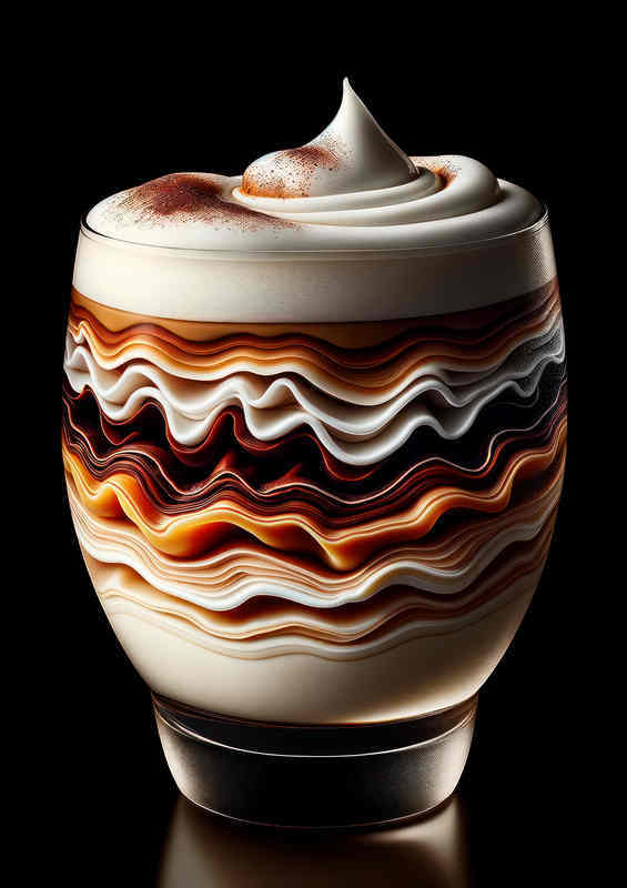Macchiato Microcosm Layered Elegance in Minute Detail