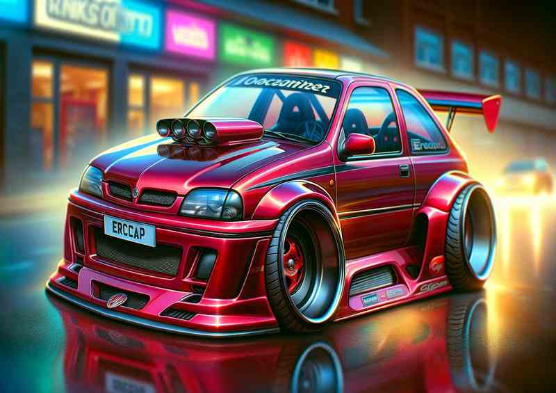 ExaggCav Street Racer Poster