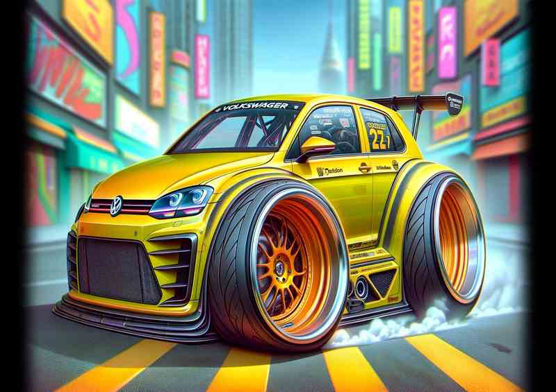 Volkswagen X-Treme Racecar Metal Poster