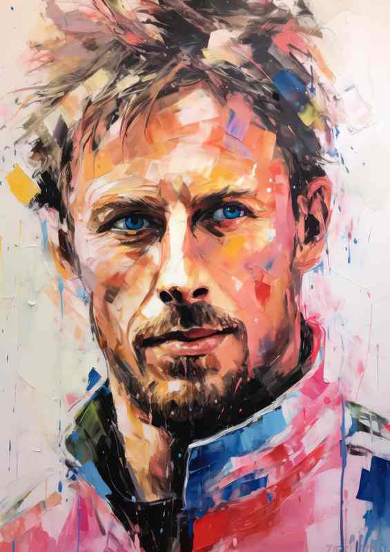 J. Button F1 Abstract Portrait