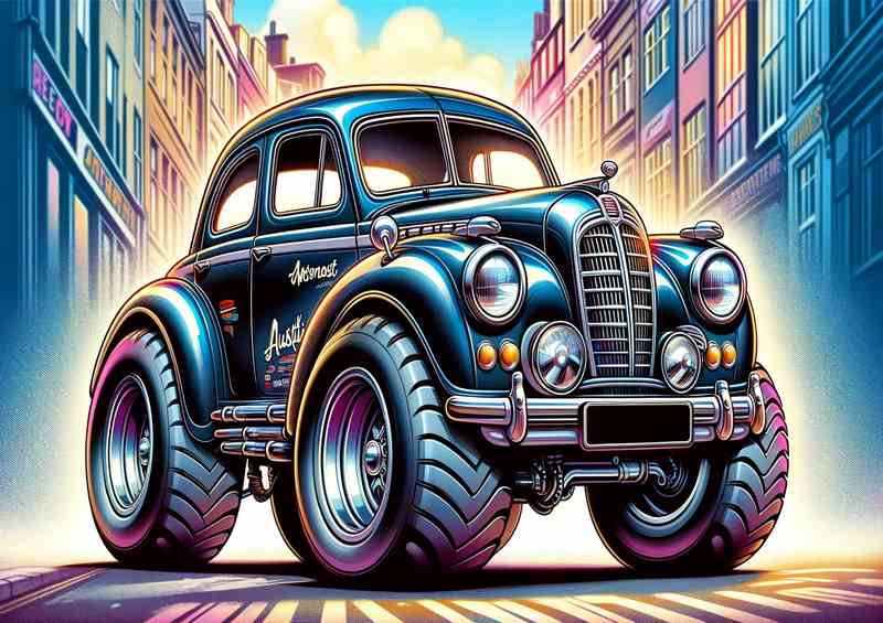 Austin Westminster A90 The car is design cartoon style