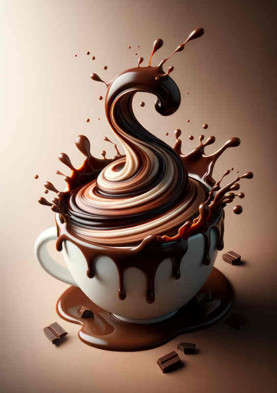 Mocha Magic Chocolate Drizzle and Coffee Fusion
