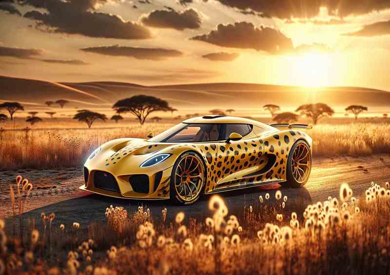 Cheetah Spirit Yellow Sports Car