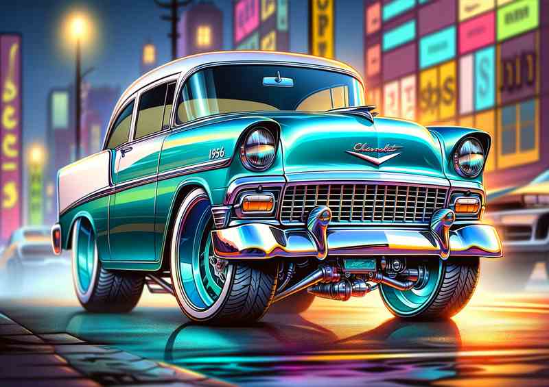 Chevy Xtreme Wheels Metal Poster