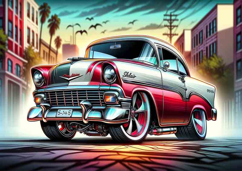 Chevy Belair Overkill | Custom Metal Poster