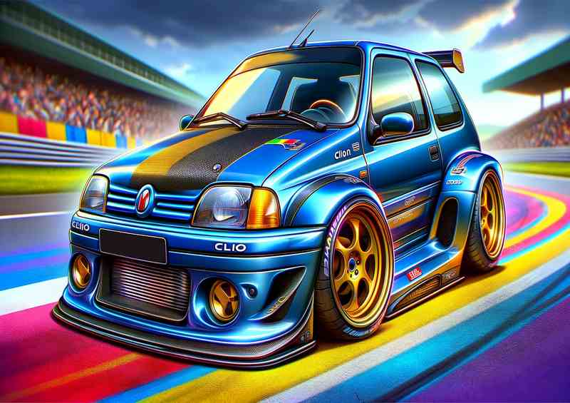 Clio Williams Maxi with extremely exaggerated features