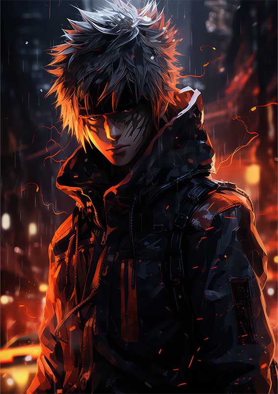 Naruto in style darkside manga