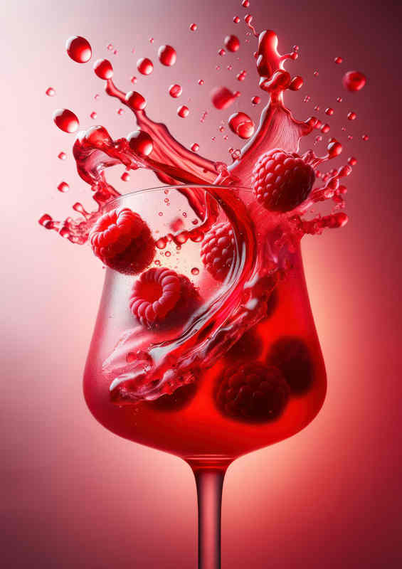 Raspberry Collins Drama Berry Burst in Detail