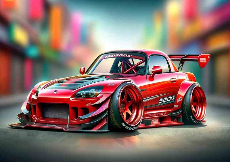 Honda S2000 Exag Racer - Metal Poster