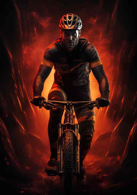 Rider on a bike