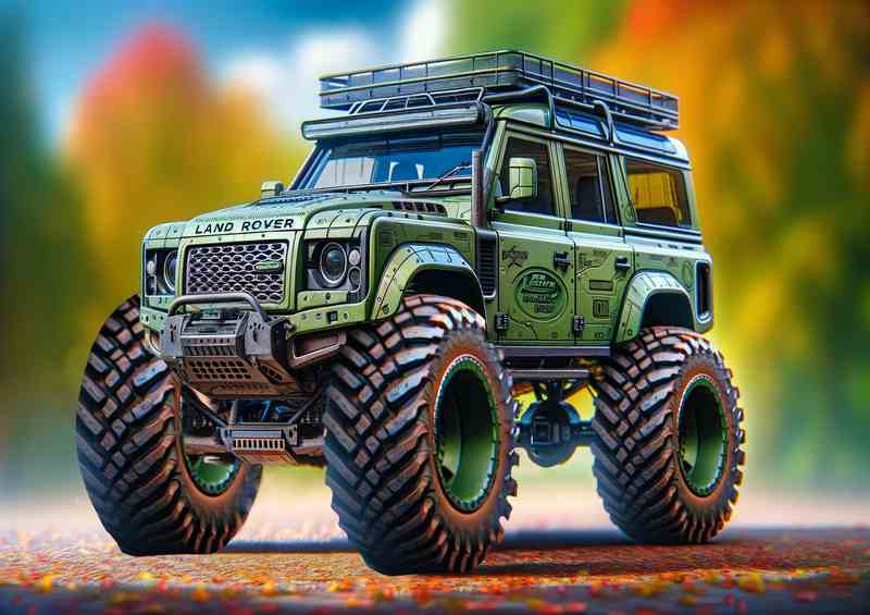 Land Rover Xtreme Off Road Vehicle Poster