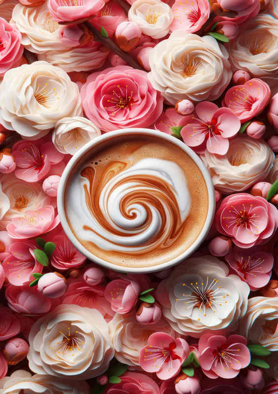 Vibrant Flat White Brilliance Metal Poster