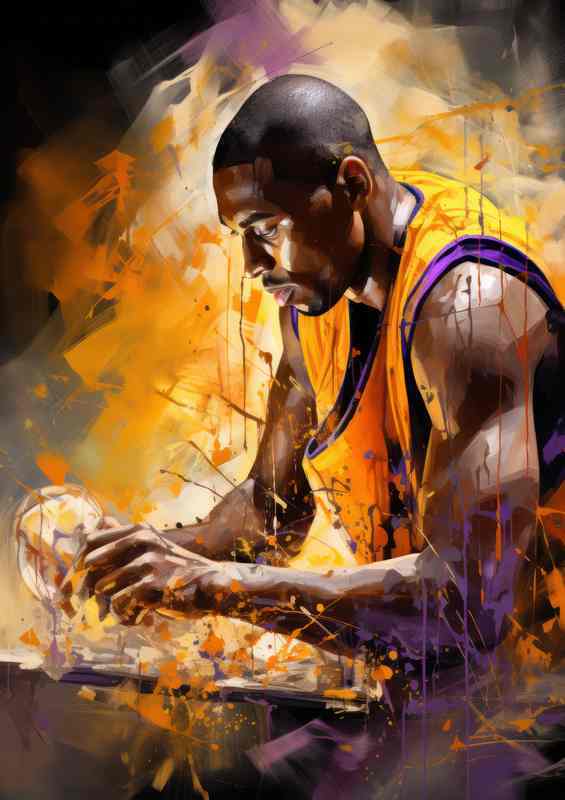 The lakers ready before the basketball game