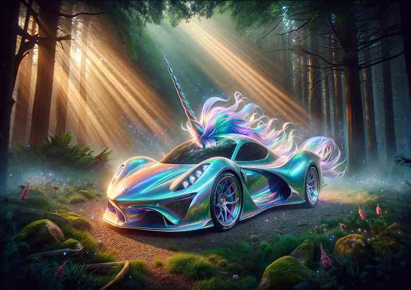 Unicorn Spirit Iridescent Sports Car