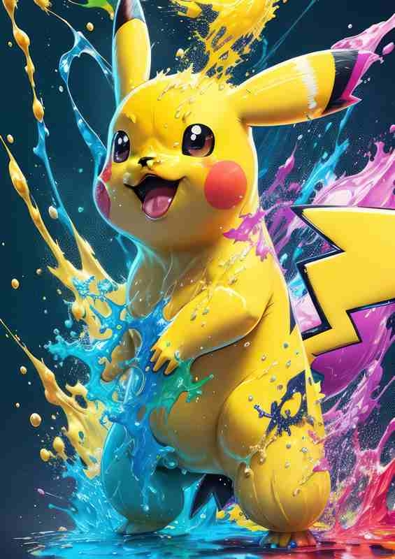 Pikachu splash style