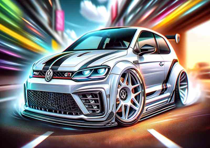 Volkswagen Polo GTI with extremely exaggerated features