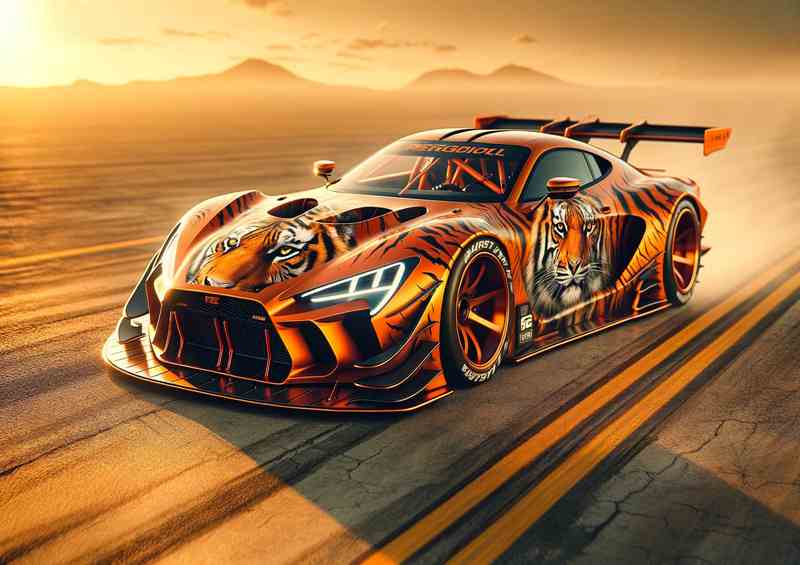 Wild Tiger Essence Orange Racing Car
