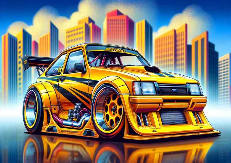 Ford XR2 Street Racer Metal Poster