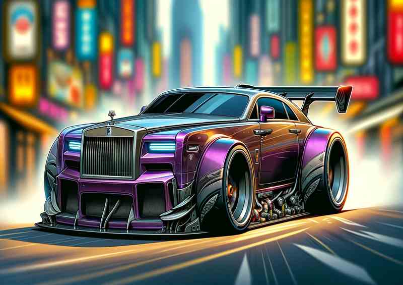 Rolls Royce Exaggerace Metal Poster