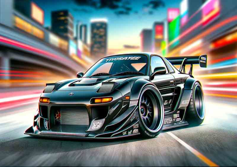 MR2 Extreme Street Racer Metal Poster
