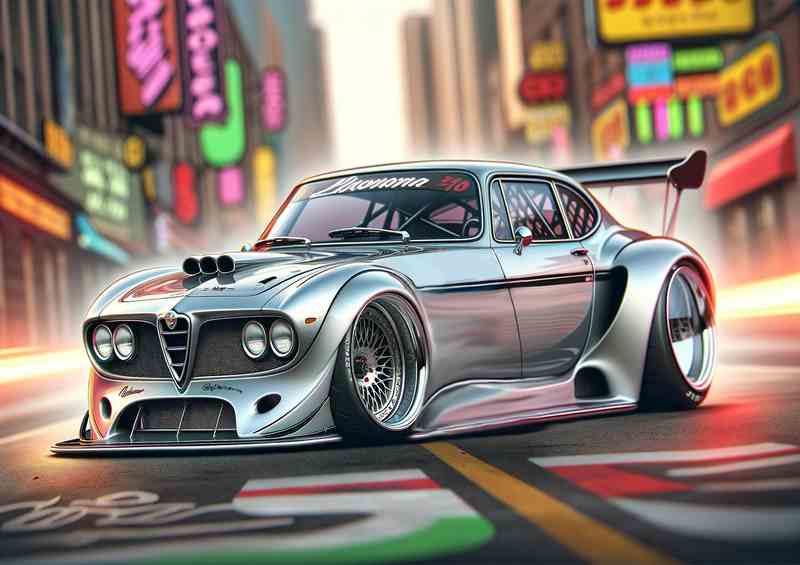GTV6 Street Racer Metal Poster