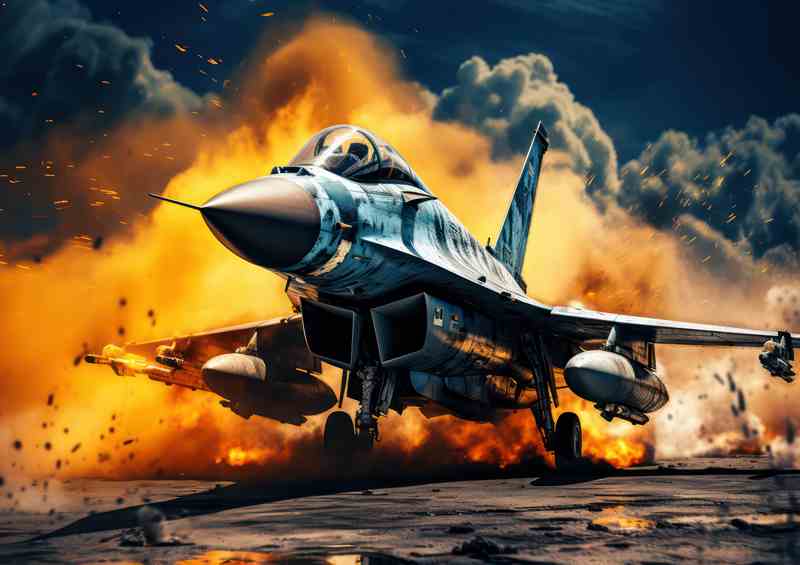 The Heinkel a fighter jet of the military aviation