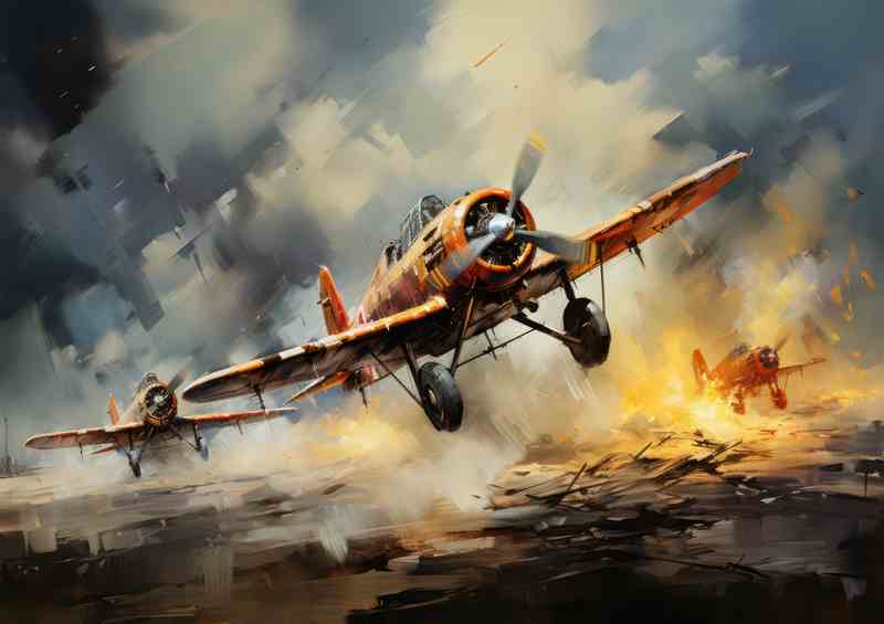 3 Airplanes in Sky