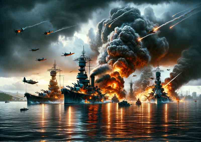 Pearl Harbor Attack ships