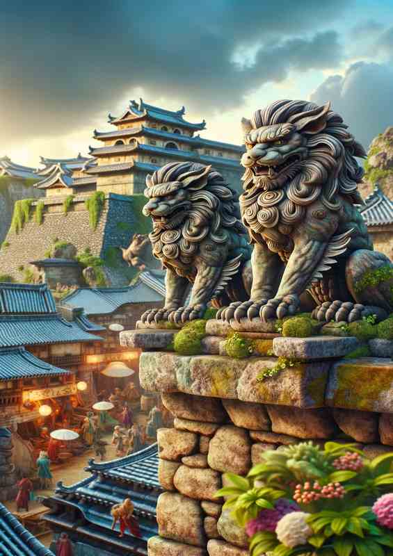 Guardian Shisa Lions - Ryukyuan Lion Figures