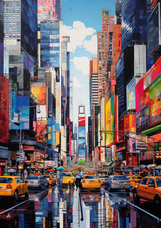 NYC Cabbies Metal Poster | Dreams Made City