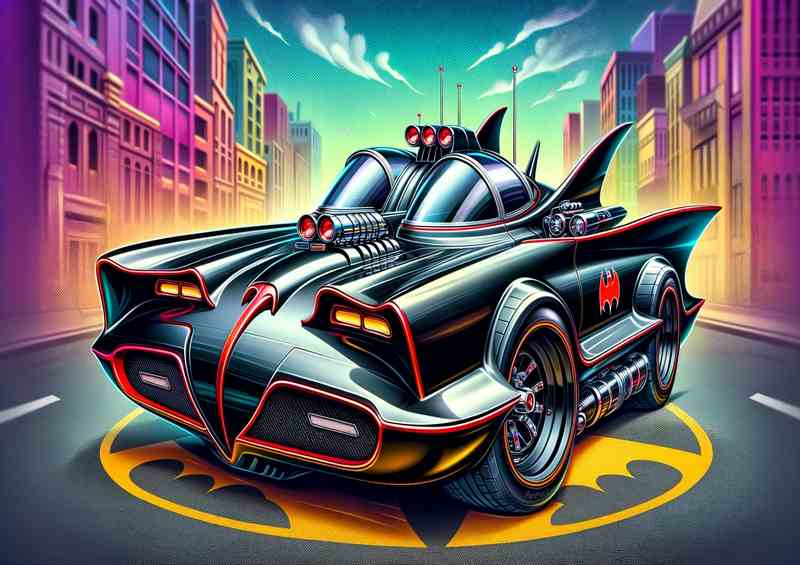 Exag. Black Metal Poster | '66 Batmobile Sty.
