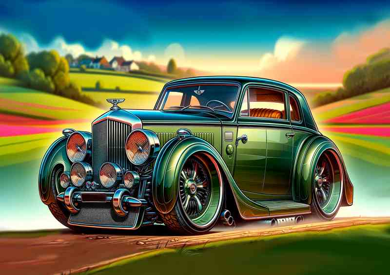 Bentley Speed Six style with green paint
