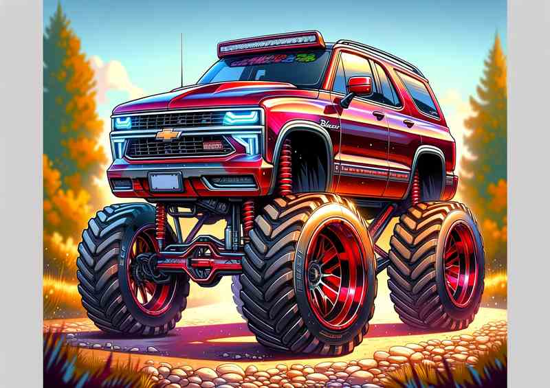 Chevrolet Blazer 4x4 style with big wheels
