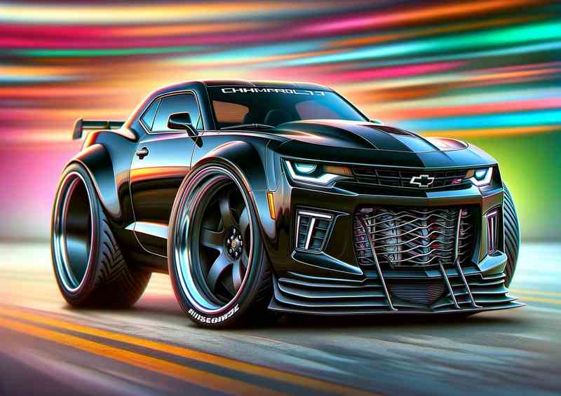 Black Camaro Extreme Metal Poster